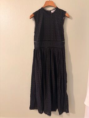Zimmermann Black Zephyr Broderie Picnic Dress